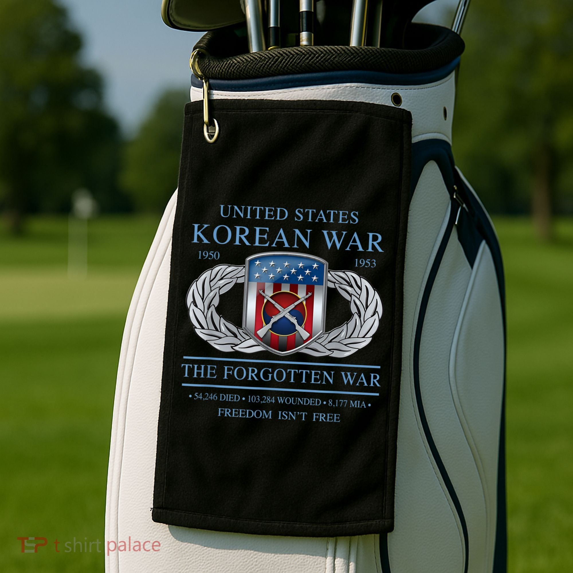 The Forgotten War Korean War Golf Towel