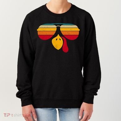 Turkey Face With Retro Sunglass Women's Sweatshirt