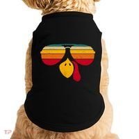 Turkey Face With Retro Sunglass Doggie Tank thumb 0