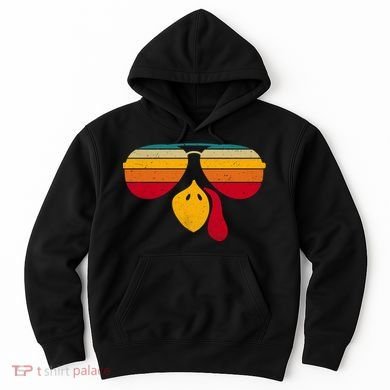 Turkey Face With Retro Sunglass Hoodie
