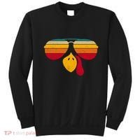 Turkey Face With Retro Sunglass Sweatshirt thumb 0