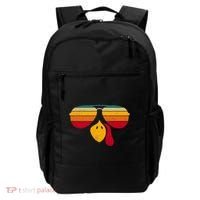 Turkey Face With Retro Sunglass Backpack thumb 0