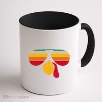 Turkey Face With Retro Sunglass Coffee Mug thumb 1