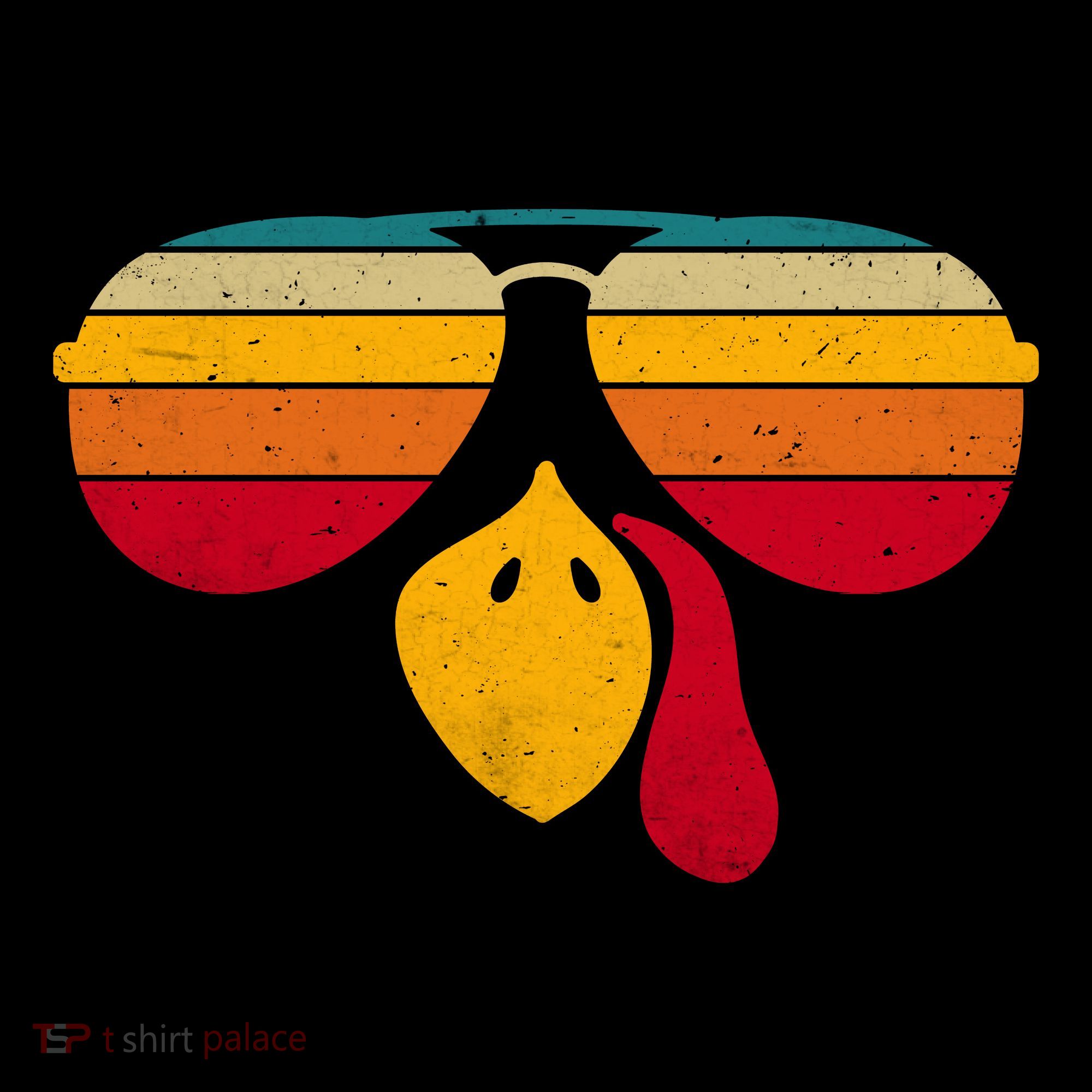 Turkey Face With Retro Sunglass Women's Hoodie