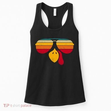 Turkey Face With Retro Sunglass Women's Tank Top