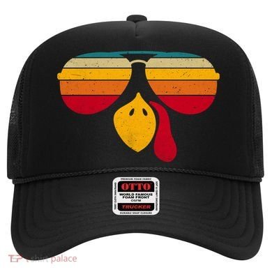 Turkey Face With Retro Sunglass Hat