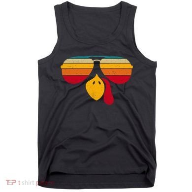Turkey Face With Retro Sunglass Tank Top