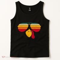 Turkey Face With Retro Sunglass Tank Top thumb 2