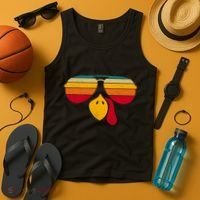 Turkey Face With Retro Sunglass Tank Top thumb 4