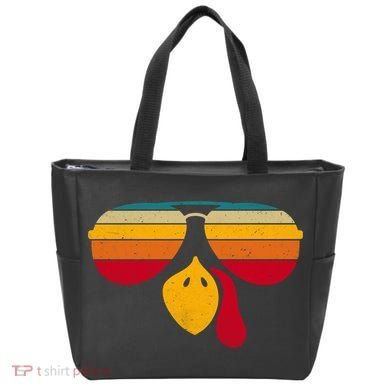 Turkey Face With Retro Sunglass Tote Bag