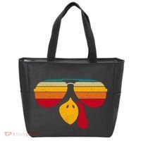 Turkey Face With Retro Sunglass Tote Bag thumb 0