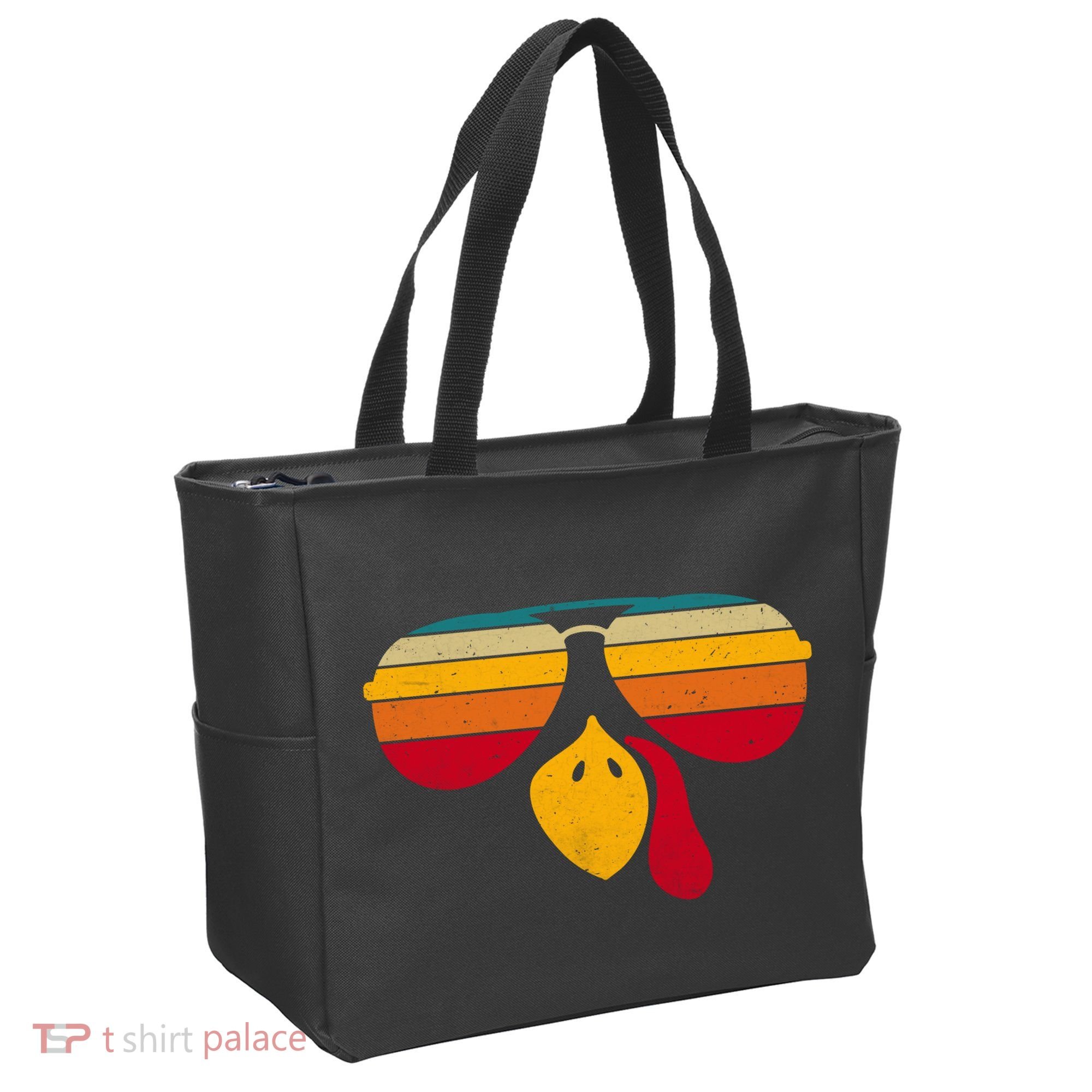 Turkey Face With Retro Sunglass Tote Bag