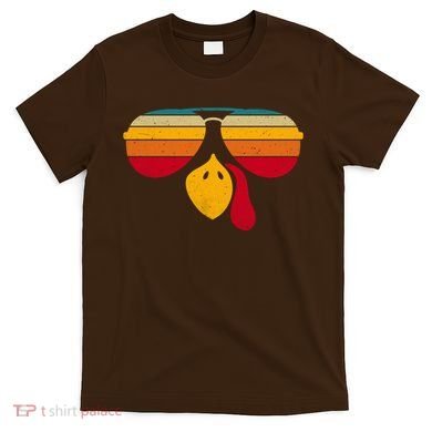Turkey Face With Retro Sunglass T-Shirt
