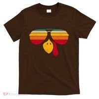 Turkey Face With Retro Sunglass T-Shirt thumb 0
