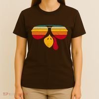 Turkey Face With Retro Sunglass T-Shirt thumb 4