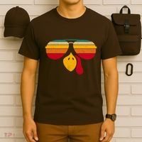 Turkey Face With Retro Sunglass T-Shirt thumb 6