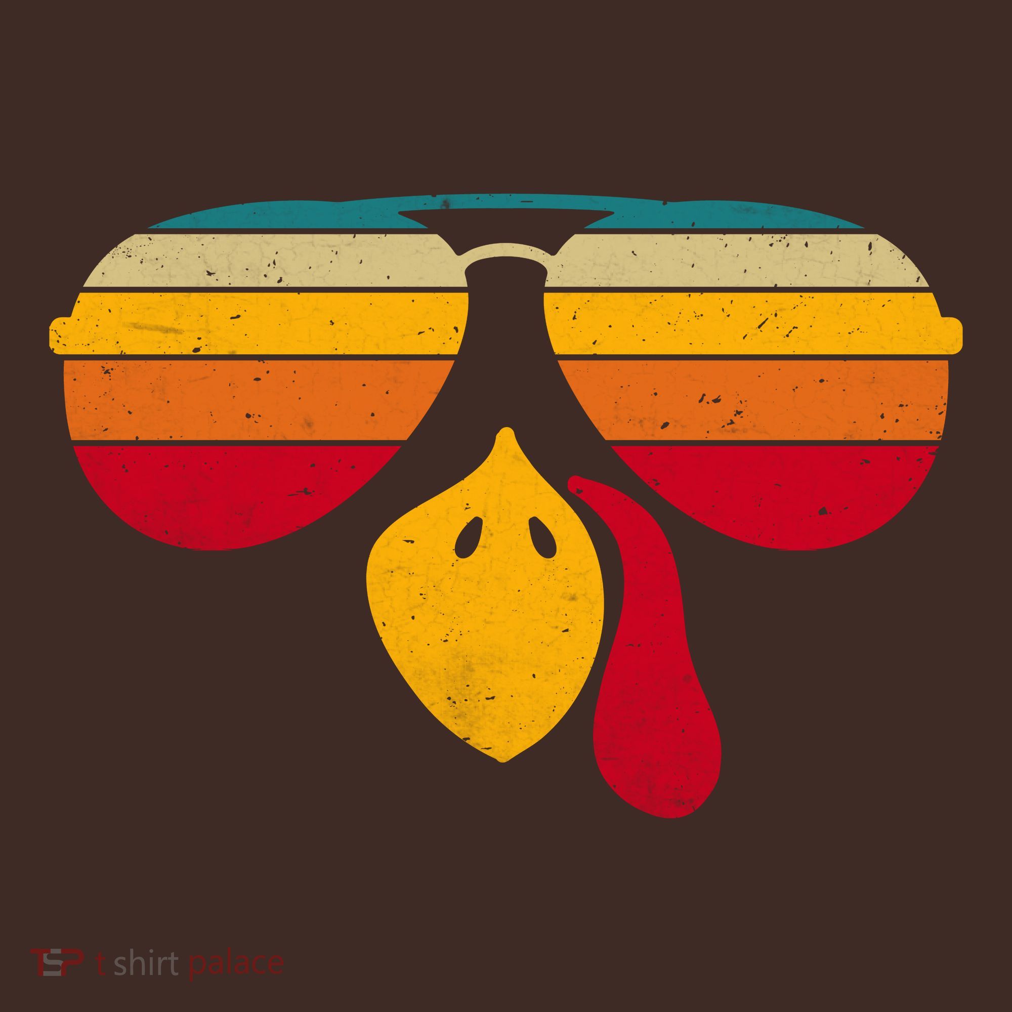 Turkey Face With Retro Sunglass Kids Hoodie
