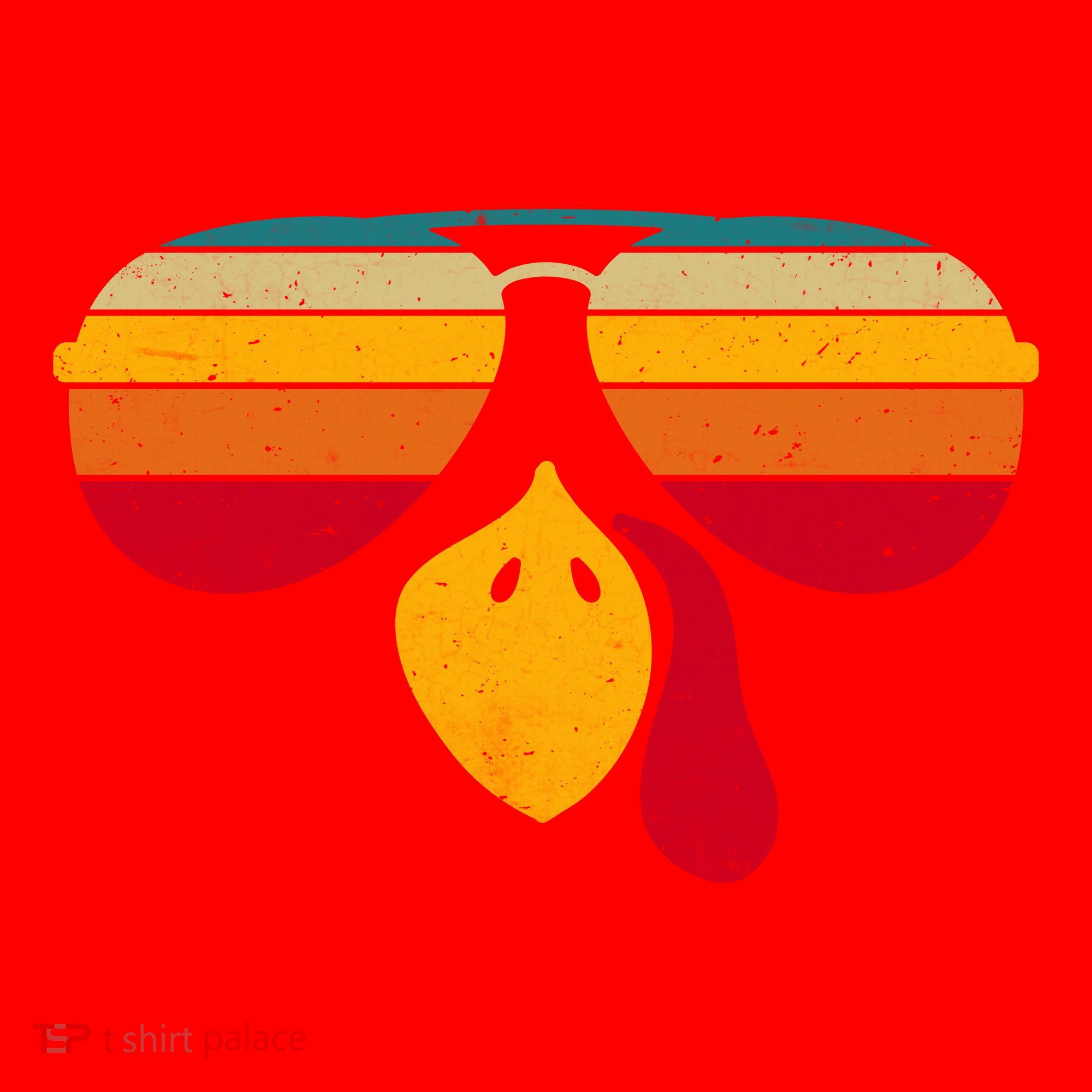 Turkey Face With Retro Sunglass Santa Hat