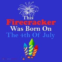 This Firecracker Was Born On The 4th Of July Birthday Usa Us Gift Mousepad thumb 1
