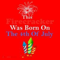 This Firecracker Was Born On The 4th Of July Birthday Usa Us Gift Santa Hat thumb 1