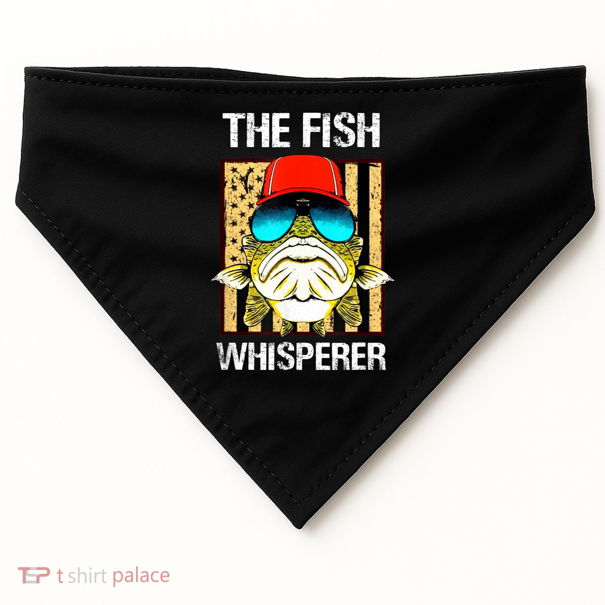 The FISH Whisperer Funny USA-Made Doggie Bandana