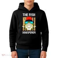 The FISH Whisperer Funny Kids Hoodie thumb 4