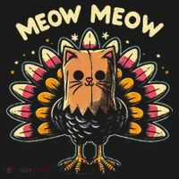 Thanksgiving For Women Meow Cat Turkey Women's Hoodie thumb 2