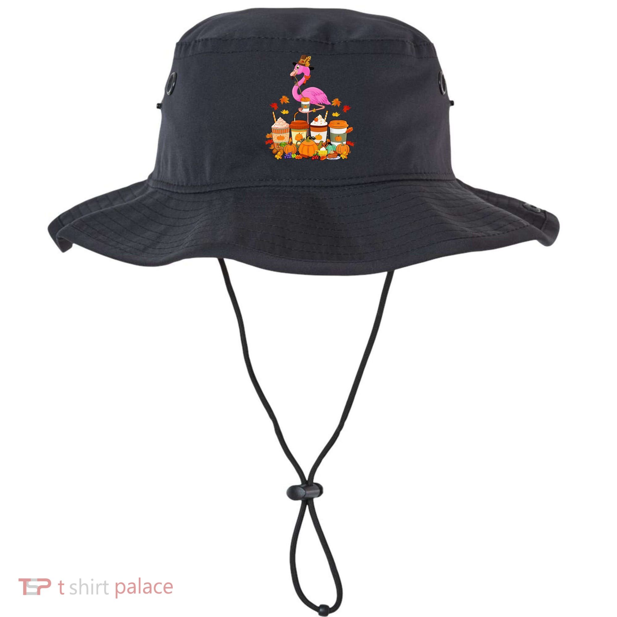 Thanksgiving Flamingo Wearing Hat Fall Coffee Cups Lover Bucket Hat