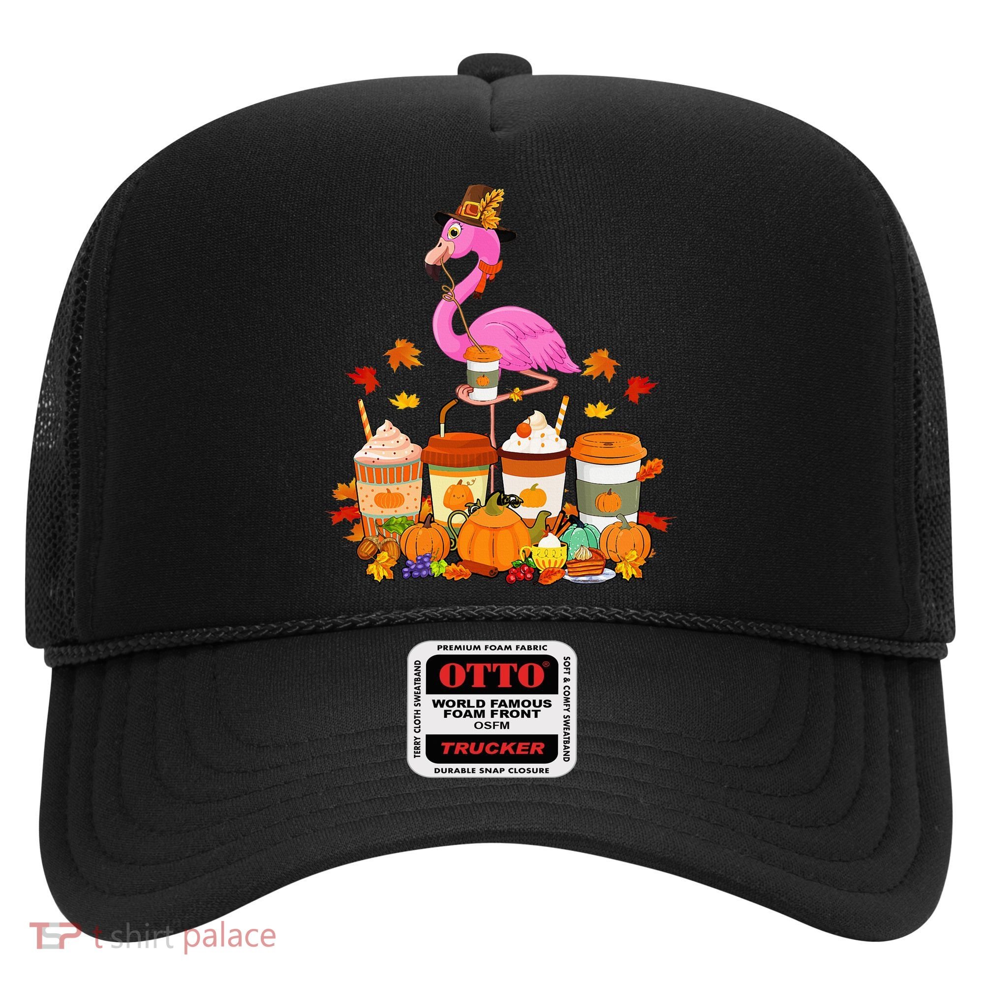 Thanksgiving Flamingo Wearing Hat Fall Coffee Cups Lover Hat
