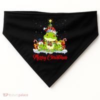 Tree Frog Xmas Tree Lighting Santa Tree Frog Christmas Funny Gift USA-Made Doggie Bandana thumb 0