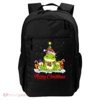 Tree Frog Xmas Tree Lighting Santa Tree Frog Christmas Funny Gift Backpack thumb 0