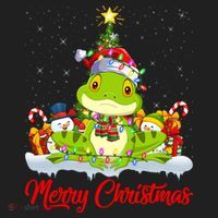 Tree Frog Xmas Tree Lighting Santa Tree Frog Christmas Funny Gift Hat thumb 2
