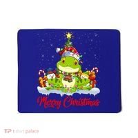 Tree Frog Xmas Tree Lighting Santa Tree Frog Christmas Funny Gift Mousepad thumb 0