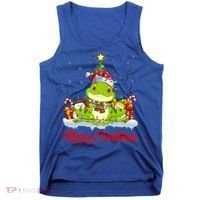 Tree Frog Xmas Tree Lighting Santa Tree Frog Christmas Funny Gift Tank Top thumb 0