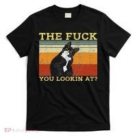 The Fuck You Lookin At Cat Lovers T-Shirt thumb 0