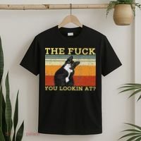 The Fuck You Lookin At Cat Lovers T-Shirt thumb 2
