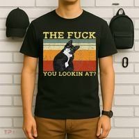 The Fuck You Lookin At Cat Lovers T-Shirt thumb 6