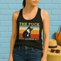 The Fuck You Lookin At Cat Lovers Women's Tank Top thumb 2