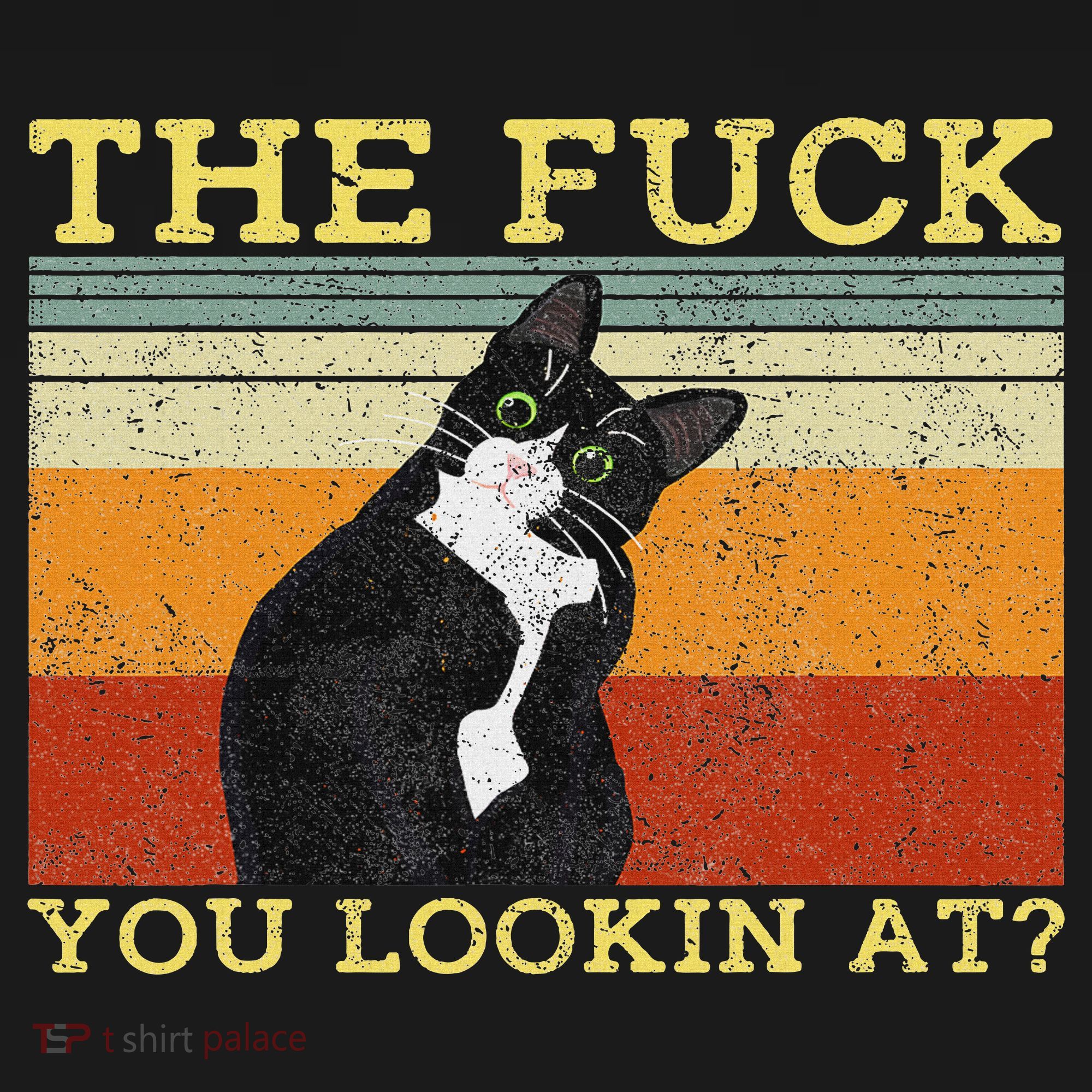 The Fuck You Lookin At Cat Lovers Women's Tank Top