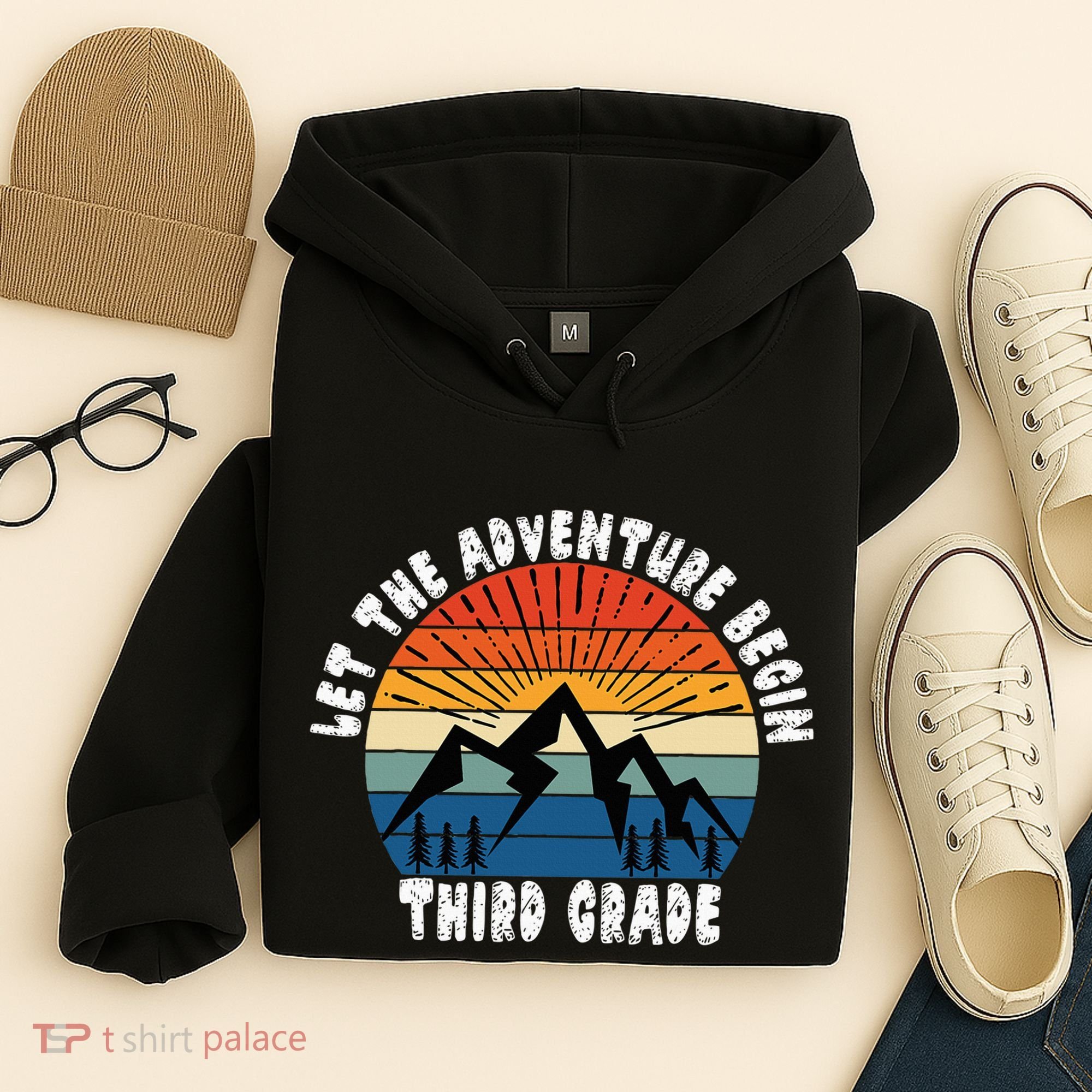 Third Grade 1st Day Of School Let The Adventure Begin Hoodie