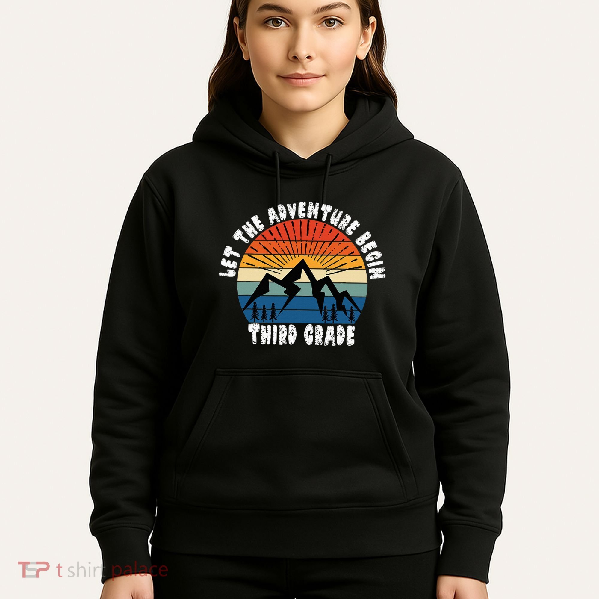 Third Grade 1st Day Of School Let The Adventure Begin Hoodie