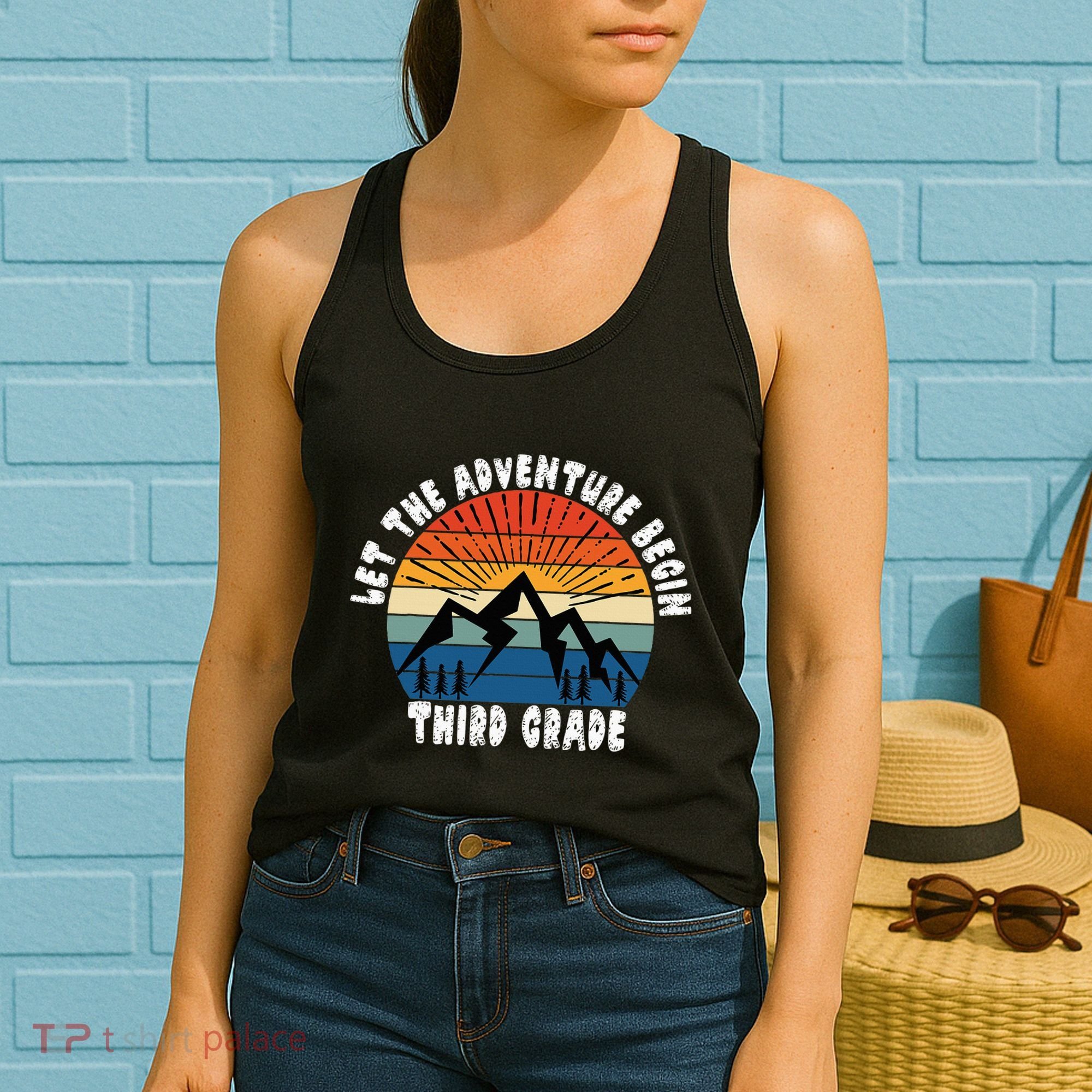 Third Grade 1st Day Of School Let The Adventure Begin Women's Tank Top