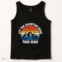 Third Grade 1st Day Of School Let The Adventure Begin Tank Top thumb 2
