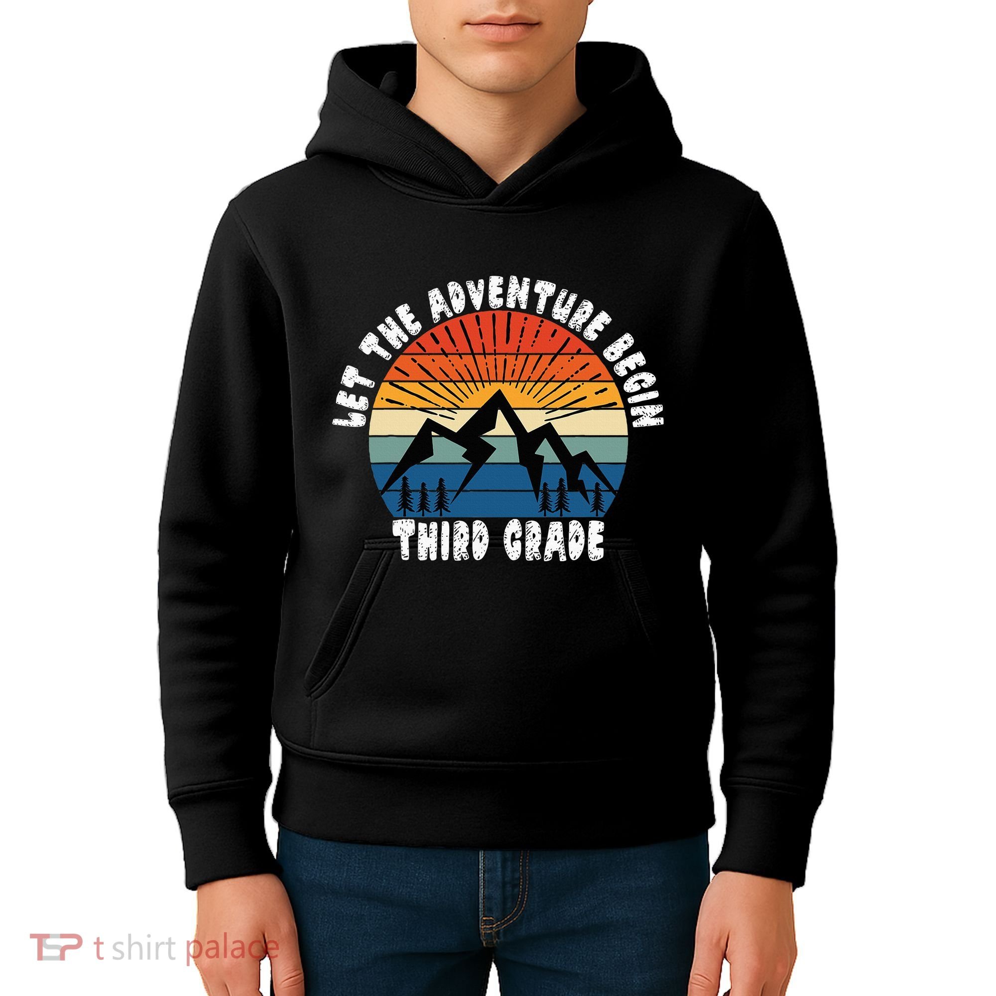 Third Grade 1st Day Of School Let The Adventure Begin Kids Hoodie