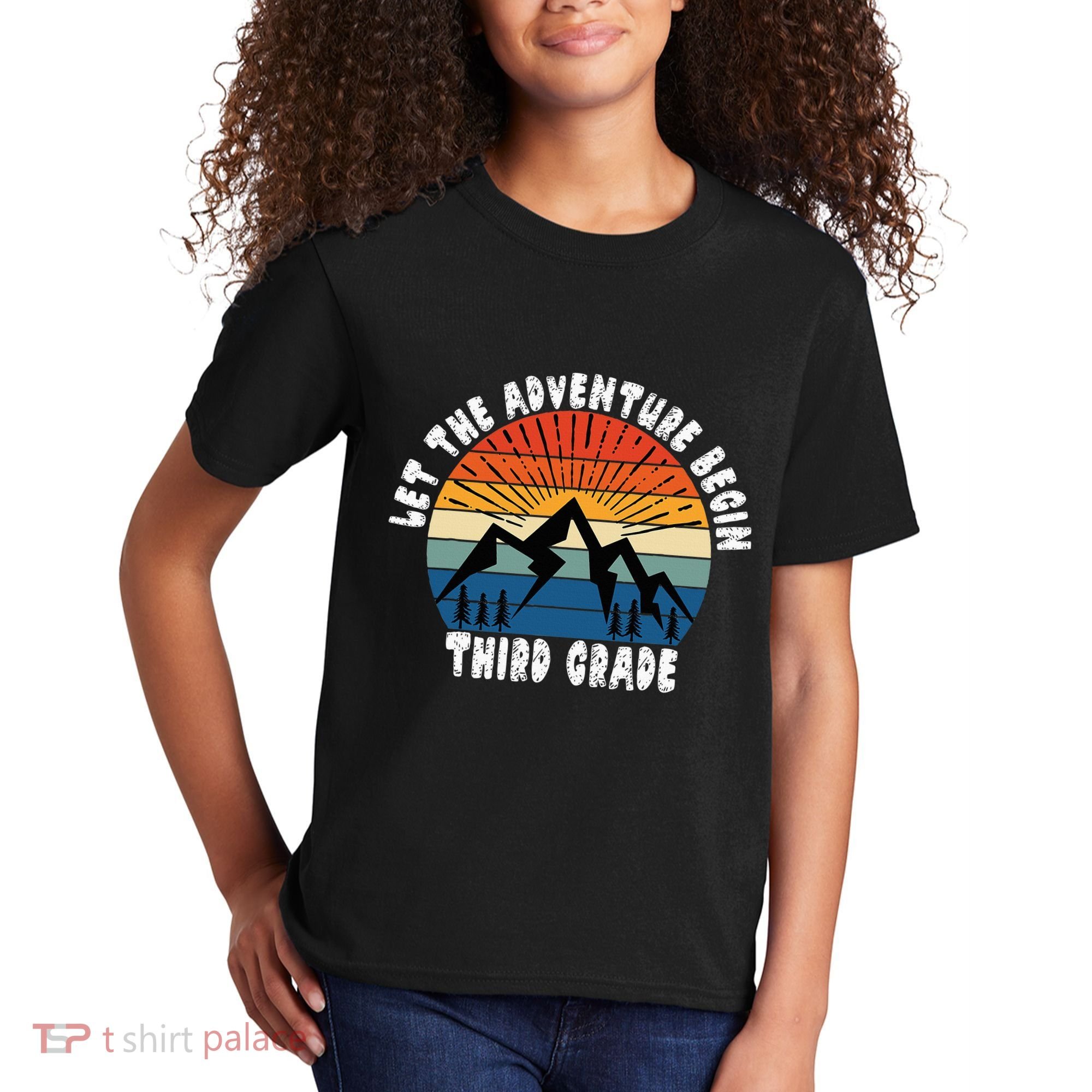 Third Grade 1st Day Of School Let The Adventure Begin Kids T-Shirt