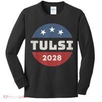 Tulsi Gabbard 2028 For President Campaign Kids Long Sleeve Shirt thumb 0