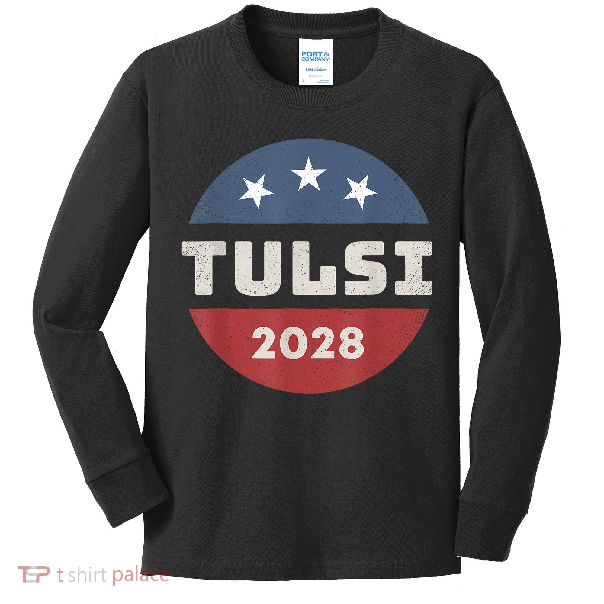 Tulsi Gabbard 2028 For President Campaign Kids Long Sleeve Shirt