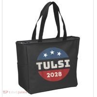 Tulsi Gabbard 2028 For President Campaign Tote Bag thumb 2