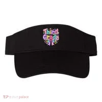 Third Grade 3rd Coquette Floral School Gift Visor thumb 0