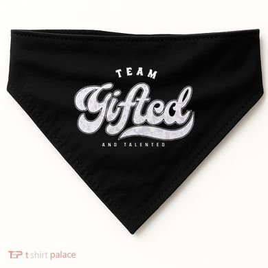 Team Gifted And Talented Exceptional Student Teacher Smart USA-Made Doggie Bandana